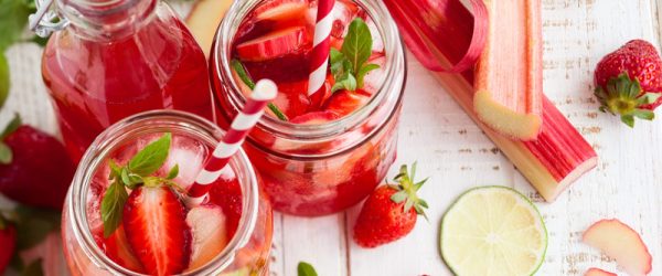 A Refreshing Strawberry Rhubarb Shrub Recipe