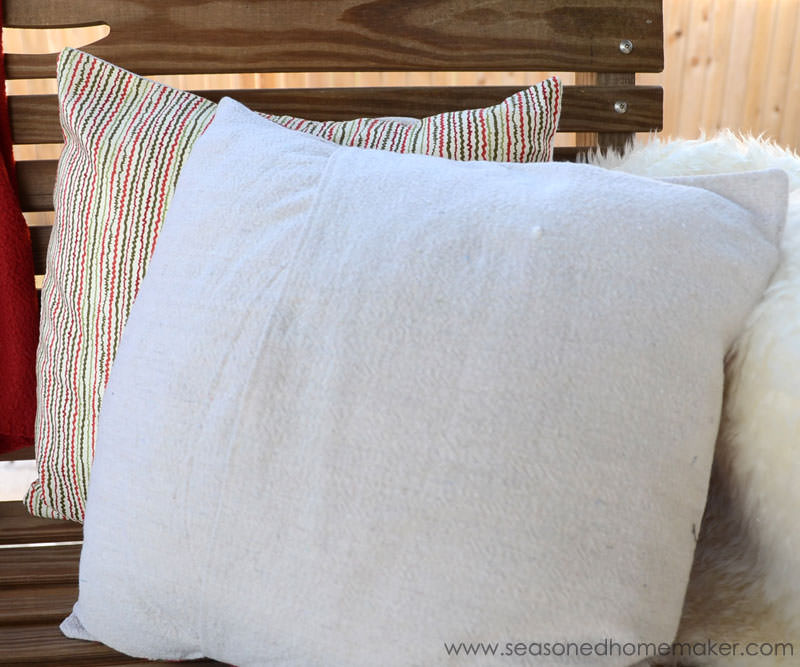 Simple-to-Sew Holiday Pillows - Photo by Leslie Rutland/The Seasoned Homemaker (HobbyFarms.com)