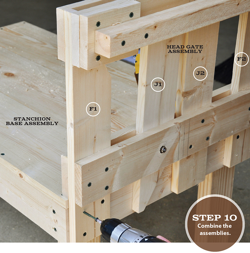 making a goat stanchion step 10