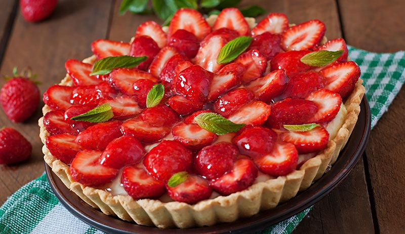 recipe glazed strawberry tart