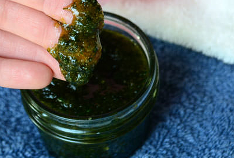 basil sugar scrub