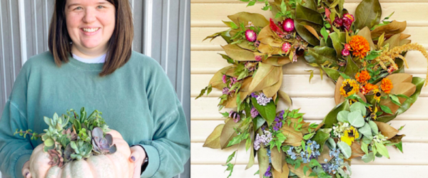 Flowers, Succulent Pumpkins Star At Midtown Bramble & Bloom